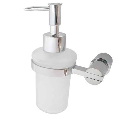 Dozownik do mydła ścienny chrom Linora
