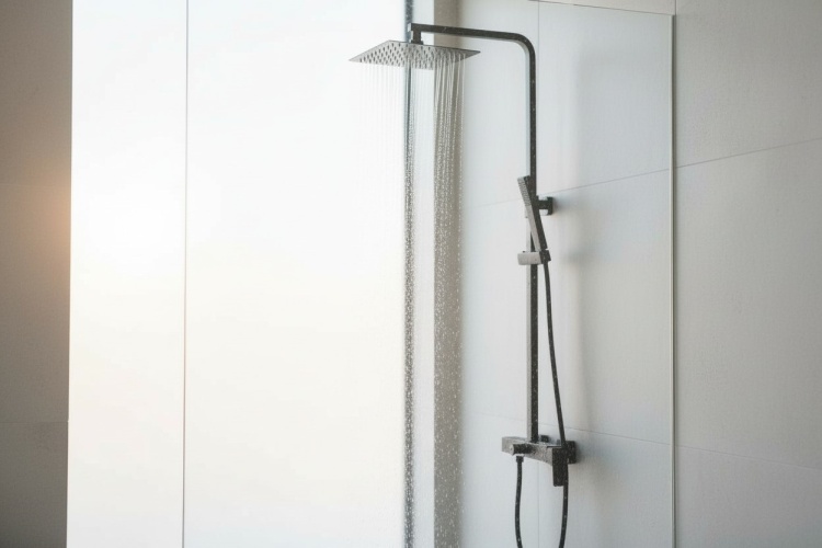 Zestaw z deszczownicą czarną Qatro łazienka