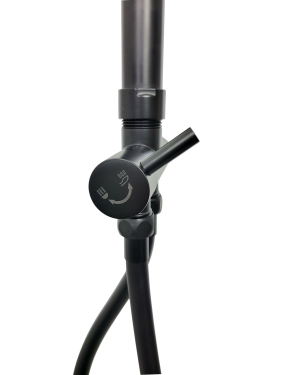 Zestaw bateria prysznicowa wannowa z deszczownicą UNO BLACK