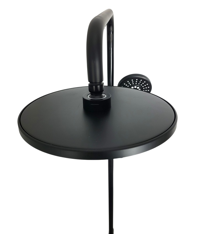 Zestaw bateria prysznicowa wannowa z z czarną deszczownicą UNO BLACK