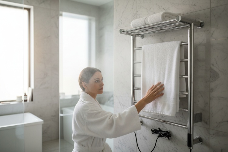 grzejnik_elektryczny_na_sciane_ z_polka_w_lazience.jpeg