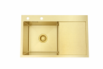Zlewozmywak stalowy STEEL 7849L ZŁOTY