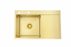 Zlewozmywak stalowy STEEL 7849L ZŁOTY