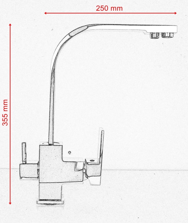 Bateria kuchenna do filtra wody FIL Chrom