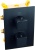VIVID BLACK TR2 termostatyczna bateria natryskowa prysznicowa deszczownica Ultra Slim 25 cm CZARNA