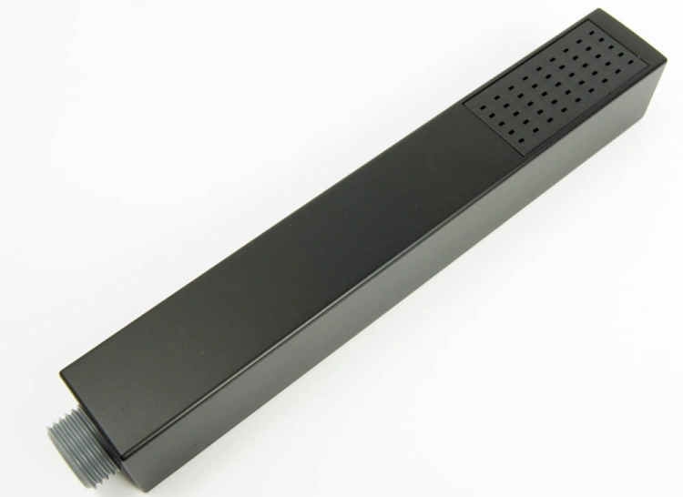 VIVID BLACK TR2 termostatyczna bateria natryskowa prysznicowa deszczownica Ultra Slim 25 cm CZARNA