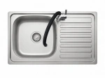 Zestaw kuchenny Stellman® 75x40 LEN DEKOR + bateria kuchenna czarna FLEXI