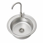 Nowoczesny zestaw do kuchni: Zlewozmywak 510D + bateria LUGA INOX