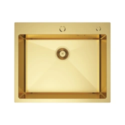Zlewozmywak stalowy STEEL 6050 Złoty