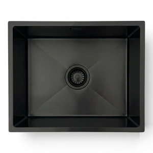 Zlewozmywak stalowy STELLMAN STEEL 5444P Czarny 54x44 cm
