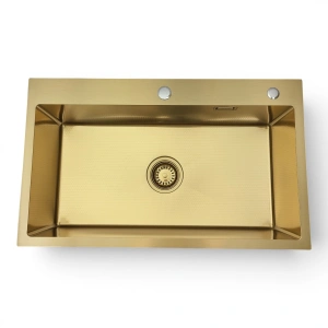 Zlewozmywak stalowy STELLMAN STEEL 7545 Gold 75x45 cm