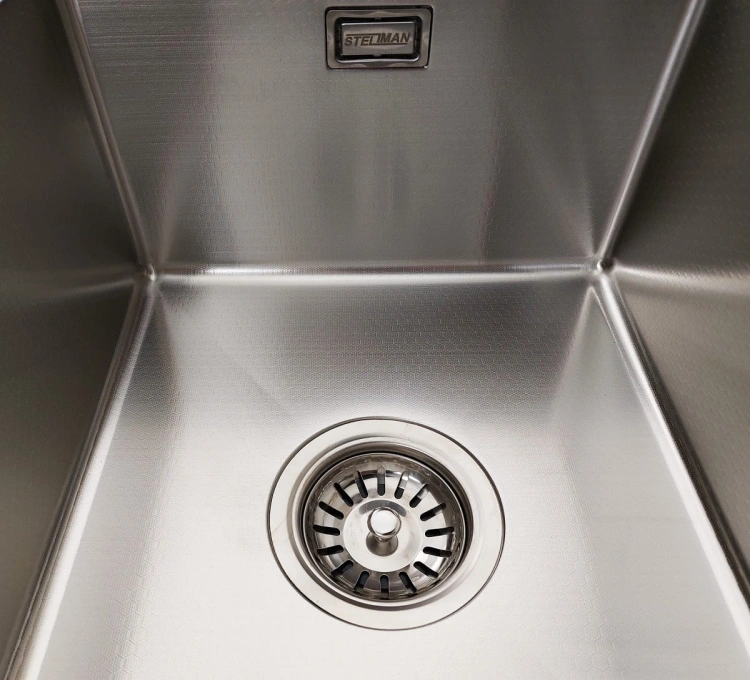 Zlew stalowy dwukomorowy STEEL 7549 inox STELLMAN