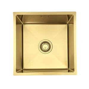 Zlewozmywak stalowy STEEL 4444p GOLD podwieszany
