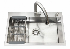 Zlewozmywak stalowy STELLMAN STEEL 7545 Inox 75x45 + GRACO + dozownik + koszyk
