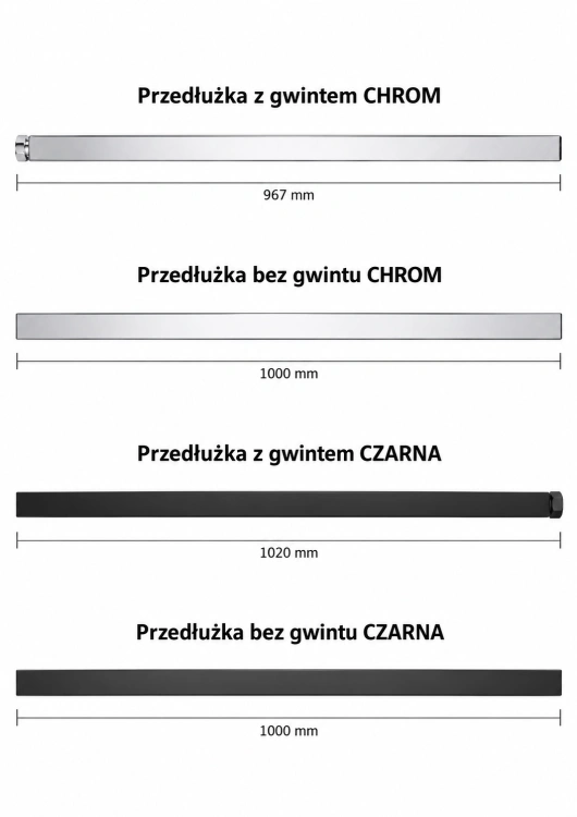 Specyfikacja przedłużek chromowanych i czarnych.jpg