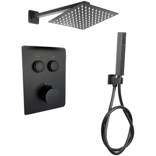 EXEO 2 BLACK termostatyczna bateria podtynkowa 25