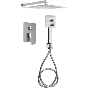QATRO Bateria Natryskowa Prysznicowa Podtynkowa Deszczownica 25 cm