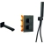 VIVID BLACK TR2 termostatyczna bateria wannowa CZARNA