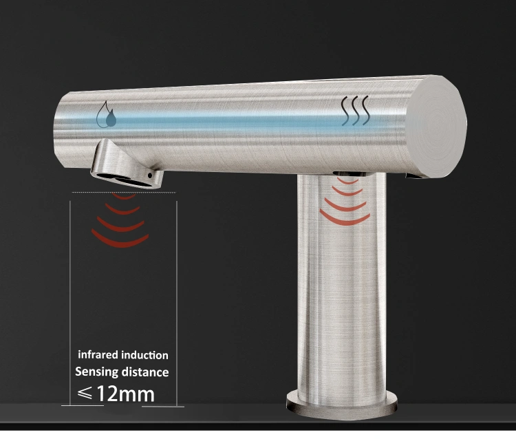 Bateria umywalkowa bezdotykowa Power 2w1 inox z wbudowaną suszarką