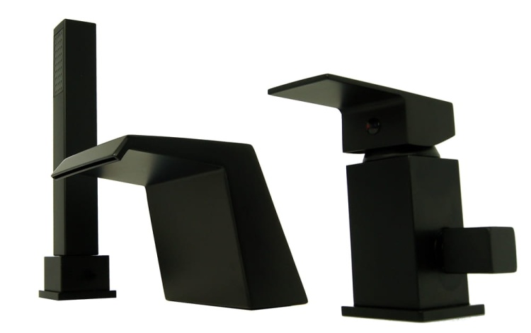 Bateria Wannowa 3 Otworowa kaskadowa wodospad QATRO CZARNA