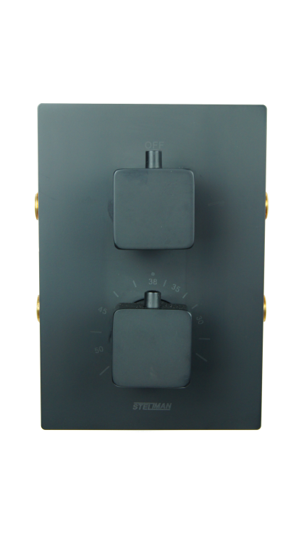 VIVID BLACK TR2 termostatyczna bateria wannowa CZARNA