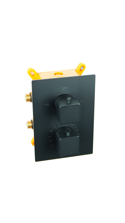 VIVID BLACK TR2 termostatyczna bateria wannowa CZARNA