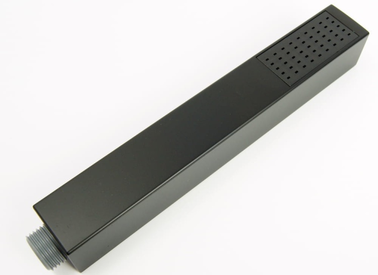 VIVID BLACK TR2 termostatyczna bateria natryskowa prysznicowa deszczownica Ultra Slim 25 cm CZARNA