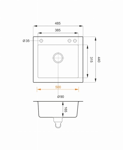 Zlewozmywak Granitowy ARGO biały