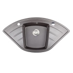 Zlewozmywak Granitowy ALTAIR czarny nakrapiany