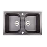 Zlewozmywak Granitowy ELIOS 20 czarny