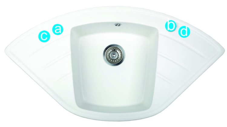 Zlewozmywak Granitowy ALTAIR biały