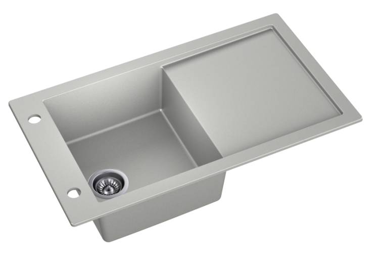 Zlewozmywak granitowy TRAMONTANA Szary