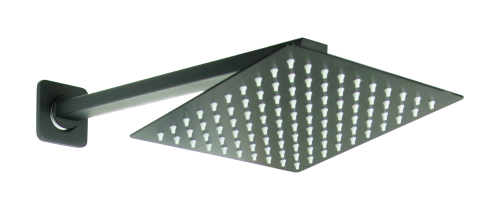 QATRO Bateria Natryskowa Prysznicowa Podtynkowa Deszczownica 30 CZARNA