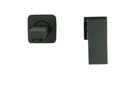 Bateria umywalkowa QATRO czarna podtynkowa