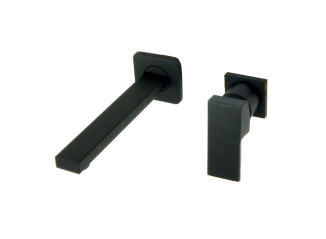 Bateria umywalkowa QATRO czarna podtynkowa