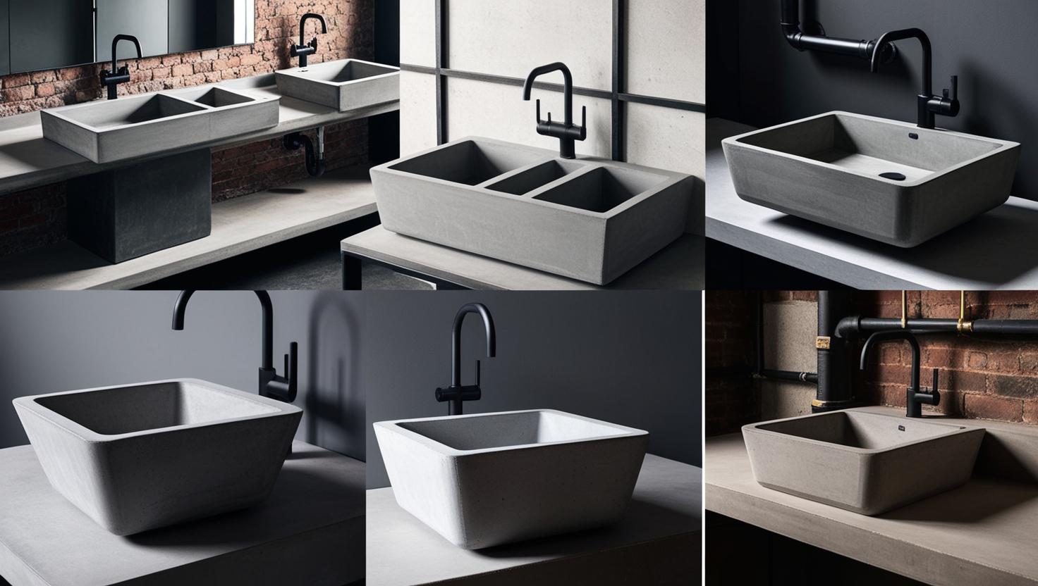 Zlewozmywaki z betonu – nowoczesne rozwiązanie do industrialnych wnętrz